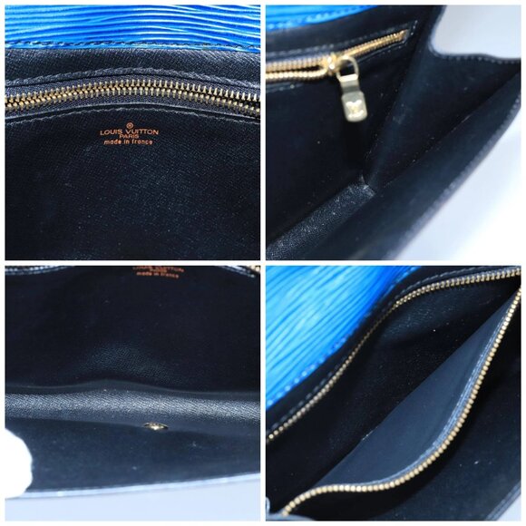 LOUIS VUITTON Epi Art Deco Clutch Bag Blue M52635 LV Auth ep6698 - Picture 15 of 16